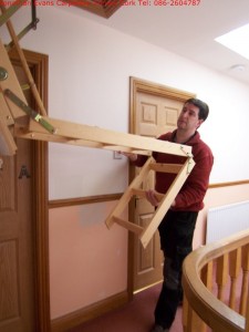 Attic Stairs Ladders Cork with Jonathan Evans Carpentry Joinery Tel: 086-2604787